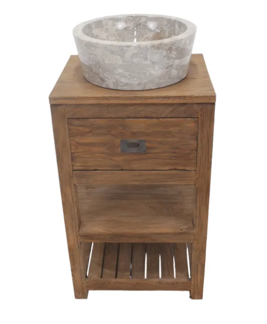 Badkamermeubel rustiek teak