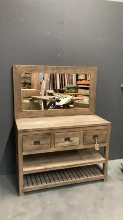 Badkamermeubel rustiek teak