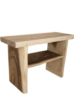 Boomstam suar houten badkamermeubel open 120 cm
