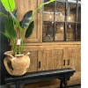 Chinees oud houten bankje zwart