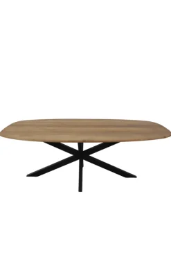 Deens ovale teak houten eettafel 220cm