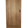 Dichte opbergkast teak hout 75x45x210 cm