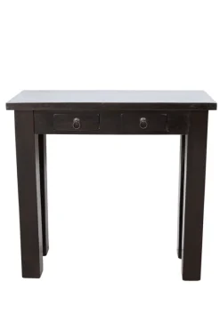 Donker bruine Houten Side Table 80 cm
