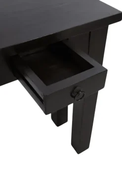 Donker bruine Houten Side Table 80 cm