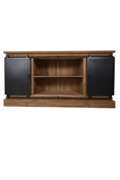 Dressoir 180 cm met metalen schuifdeuren