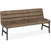 Eetkamerbank David 200 cm – Truffel