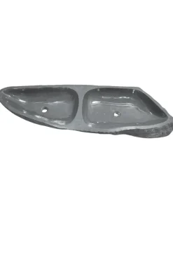 Extra grote dubbele rivierkei wasbak 140 cm