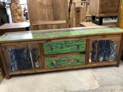 Gekleurd tv meubel 180