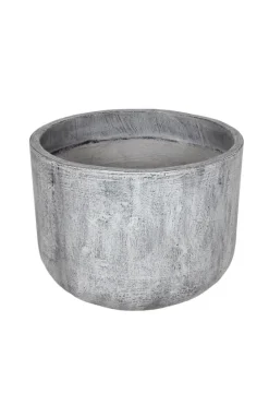 Grijze planten pot