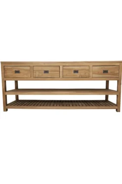 Groot Teakhouten Badkamermeubel – 200 cm
