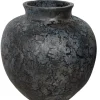 Grote blauwe pot kruik