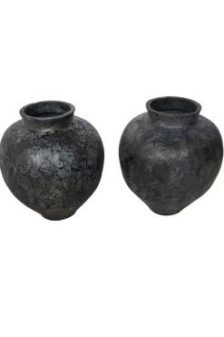 Grote blauwe pot kruik