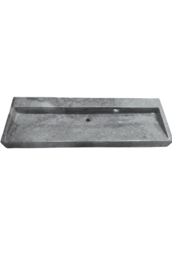 Grote grijze marmeren wasbak 120 cm