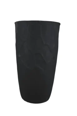 Grote zwarte bloempot
