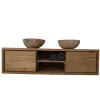 Hangend Teak Houten Badkamermeubel 150 cm