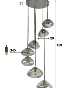 Hanglamp round cloud