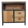 Industrieel klein teak tv meubel