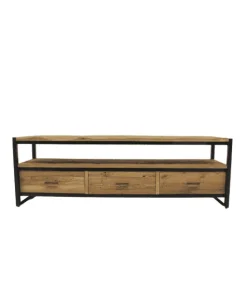 Industrieel tv meubel teak hout