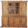 Klassieke Landelijke Teak Houten Vitrinekast