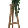 Klein Rond Plantentafeltje – Suar Hout