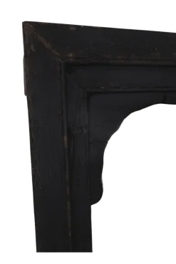 Landelijke zwarte oude spiegel 80×150 cm