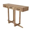 Ondiepe teak halafel / muurtafel/sidetable
