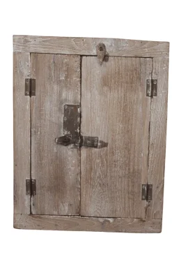 Oud charmant klein (nacht)kastje beige