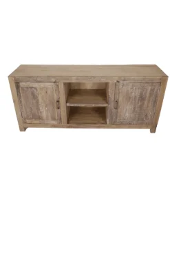 Oud houten verweerd tv meubel