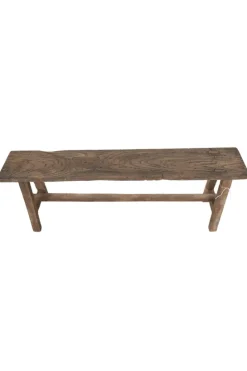 Oud Teak Houten Bankje – 120x20x46 cm