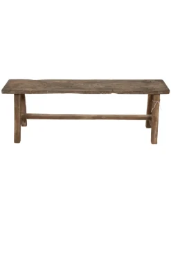 Oud Teak Houten Bankje – 120x20x46 cm
