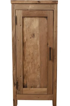 Oud teak houten toiletkastje
