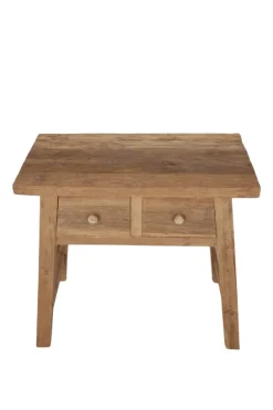 Oud Teak Houten Wandtafeltje – 80x40x80 cm