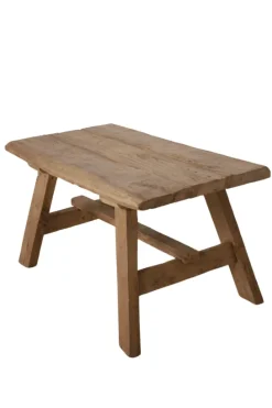 Oud teakhouten salontafel – 92x56x51 cm