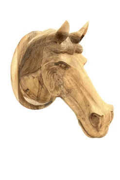 Paardenhoofd van hout