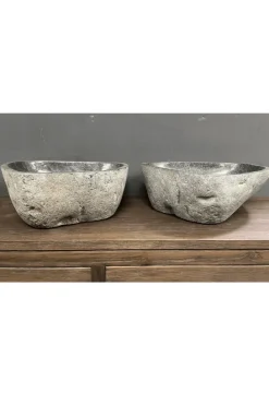 Rivierkei Wasbakken – Twin Set van 2