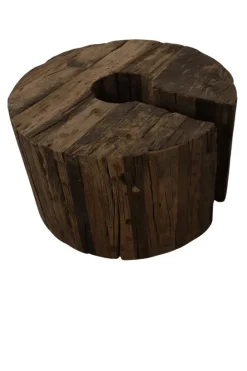 Ronde stoere grove salontafel
