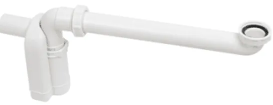Ruimtebesparende sifonset