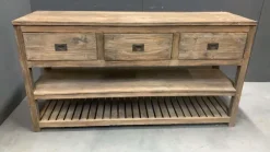 Rustiek teak badkamermeubel