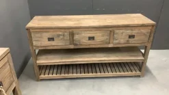 Rustiek teak badkamermeubel