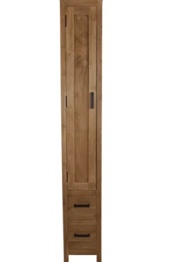 Smalle teakhouten badkamer kast 30x40x200 cm