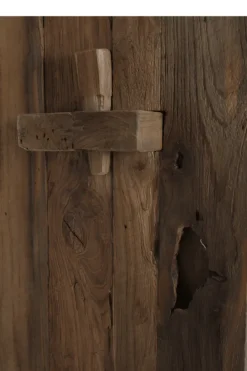 Stoer boekenrek oud hout