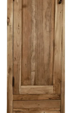 Stoere Ruwe Teakhouten Badkamerkast – 200 cm Hoog