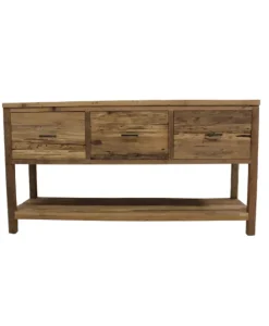 Super rustiek teak houten badkamermeubel 160 cm