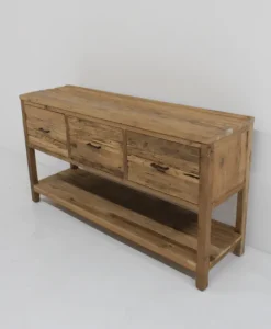 Super rustiek teak houten badkamermeubel 160 cm