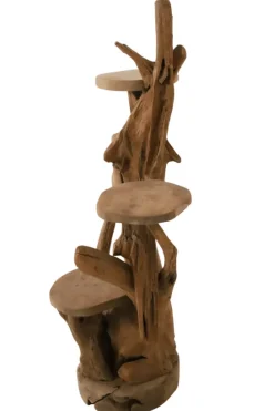Teak Houten Display Etagère 60x60x120 cm