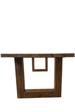 Teak houten eettafel met U poten