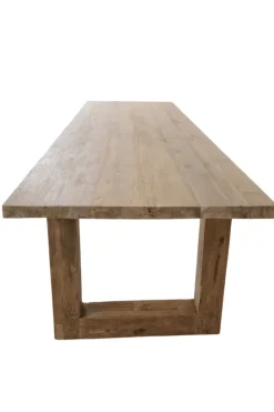 Teak houten eettafel met U poten
