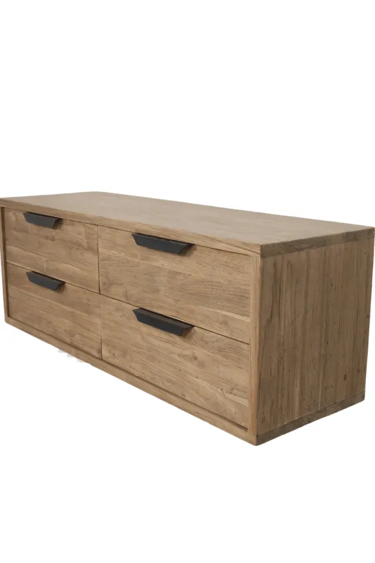 Teak houten Hangend badkamermeubel 140 cm