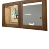 Teak houten spiegelkast 120 cm