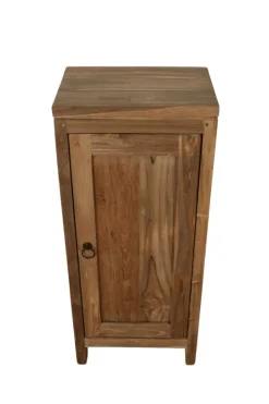 Teak houten toiletkastje 36x25x85h cm